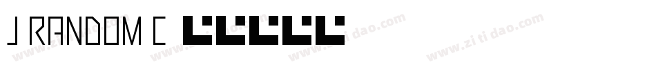 J Random C字体转换